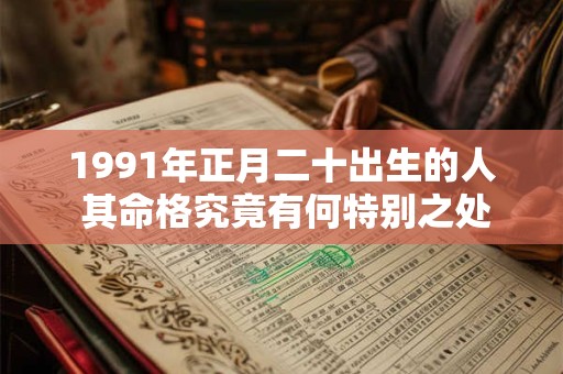 1991年正月二十出生的人 其命格究竟有何特别之处
