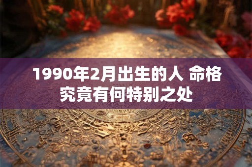 1990年2月出生的人 命格究竟有何特别之处