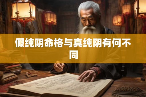 假纯阴命格与真纯阴有何不同