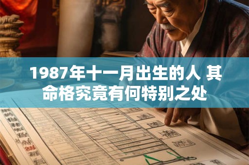 1987年十一月出生的人 其命格究竟有何特别之处 1987年十一月出生的人 其命格究竟有何特别之处