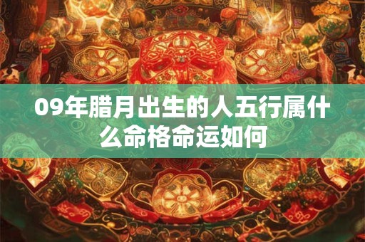 09年腊月出生的人五行属什么命格命运如何