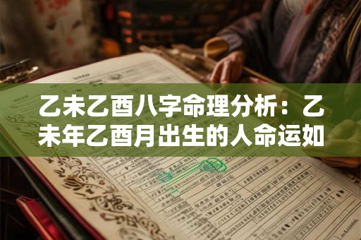 乙未乙酉八字命理分析：乙未年乙酉月出生的人命运如何