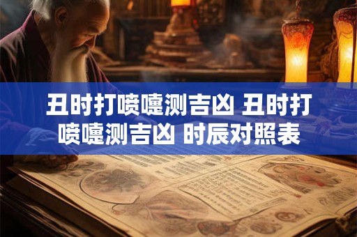 丑时打喷嚏测吉凶 丑时打喷嚏测吉凶 时辰对照表