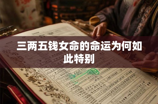 三两五钱女命的命运为何如此特别
