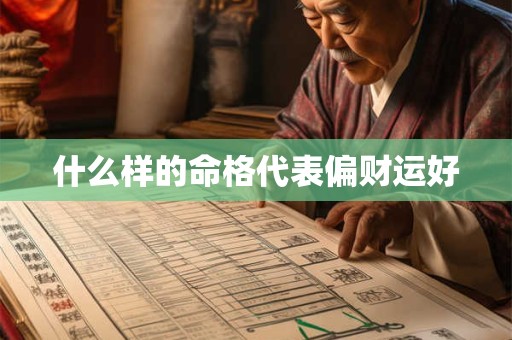 什么样的命格代表偏财运好