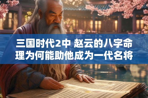 三国时代2中 赵云的八字命理为何能助他成为一代名将