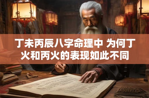 丁未丙辰八字命理中 为何丁火和丙火的表现如此不同