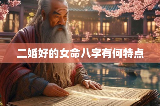 二婚好的女命八字有何特点