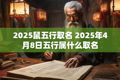 2025鼠五行取名 2025年4月8日五行属什么取名