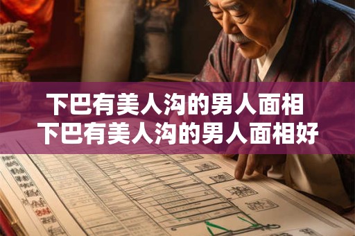 下巴有美人沟的男人面相 下巴有美人沟的男人面相好不好