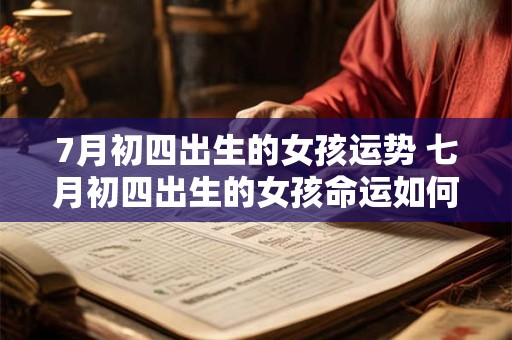 7月初四出生的女孩运势 七月初四出生的女孩命运如何