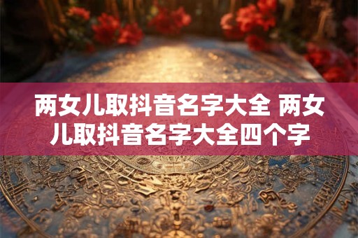 两女儿取抖音名字大全 两女儿取抖音名字大全四个字 两女儿取抖音名字大全 两女儿取抖音名字大全四个字