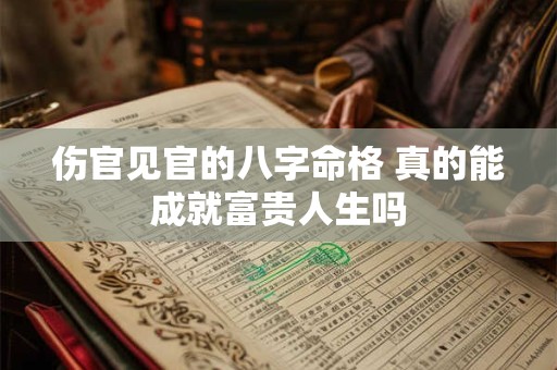 伤官见官的八字命格 真的能成就富贵人生吗