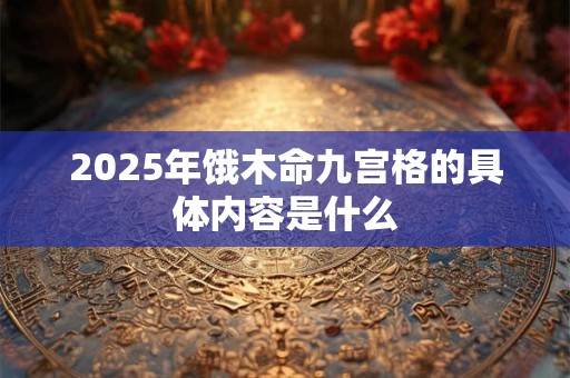 2025年饿木命九宫格的具体内容是什么