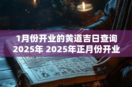 1月份开业的黄道吉日查询2025年 2025年正月份开业黄道吉日查询时间一览表
