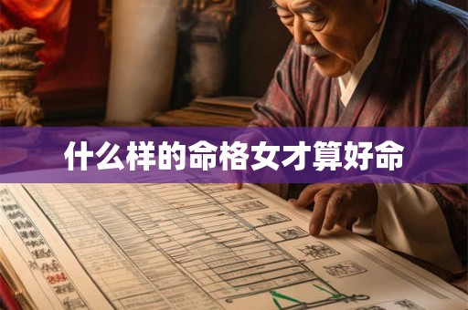 什么样的命格女才算好命