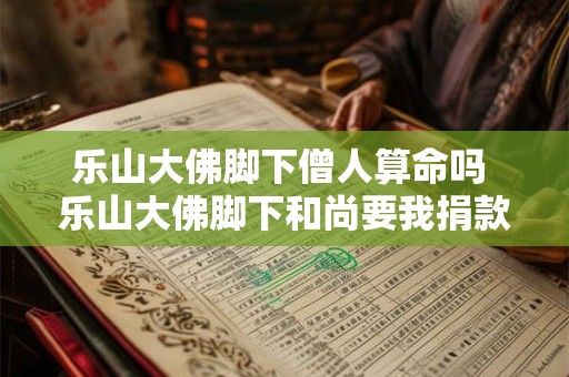 乐山大佛脚下僧人算命吗 乐山大佛脚下和尚要我捐款