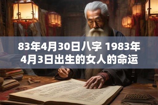 83年4月30日八字 1983年4月3日出生的女人的命运