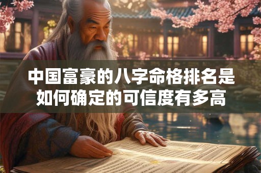 中国富豪的八字命格排名是如何确定的可信度有多高 中国富豪的八字命格排名是如何确定的可信度有多高