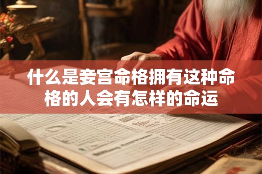 什么是妾宫命格拥有这种命格的人会有怎样的命运
