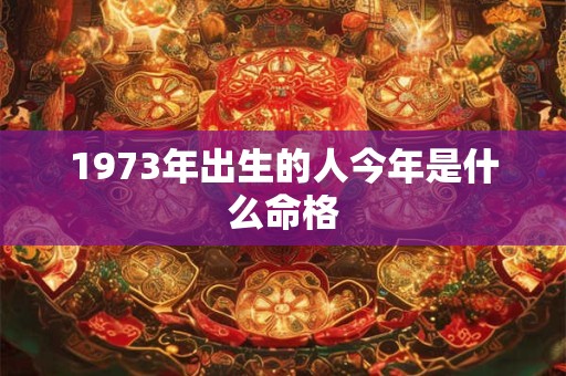 1973年出生的人今年是什么命格
