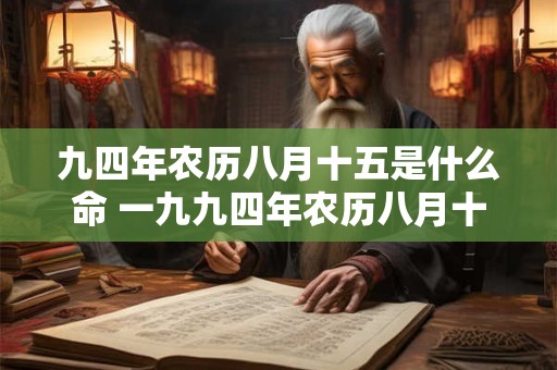 九四年农历八月十五是什么命 一九九四年农历八月十四是什么星座