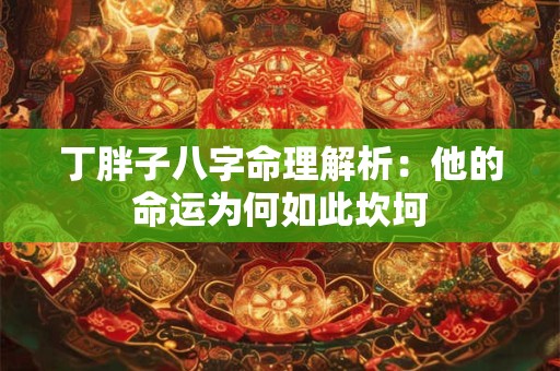 丁胖子八字命理解析：他的命运为何如此坎坷