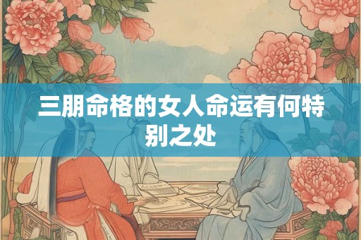 三朋命格的女人命运有何特别之处
