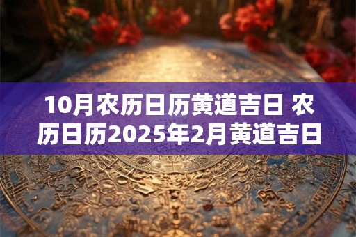 10月农历日历黄道吉日 农历日历2025年2月黄道吉日一览表
