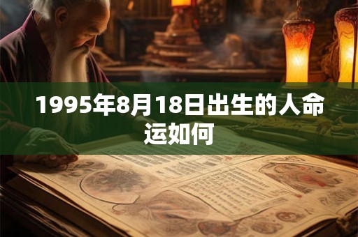 1995年8月18日出生的人命运如何