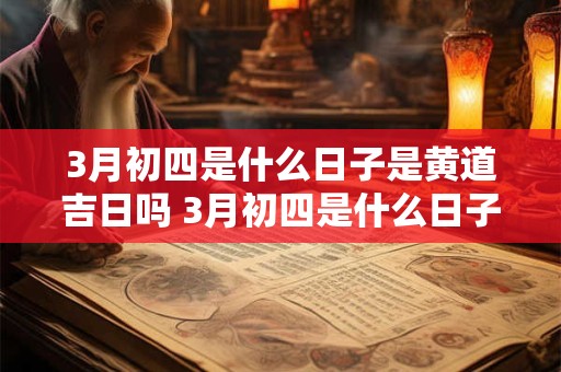 3月初四是什么日子是黄道吉日吗 3月初四是什么日子好不好