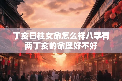 丁亥日柱女命怎么样八字有两丁亥的命理好不好