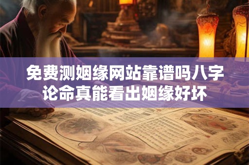免费测姻缘网站靠谱吗八字论命真能看出姻缘好坏