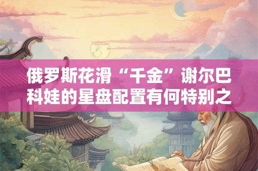 俄罗斯花滑“千金”谢尔巴科娃的星盘配置有何特别之处