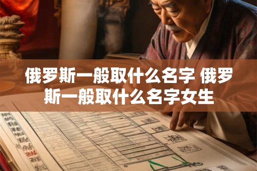 俄罗斯一般取什么名字 俄罗斯一般取什么名字女生
