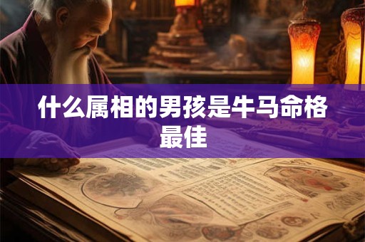 什么属相的男孩是牛马命格最佳