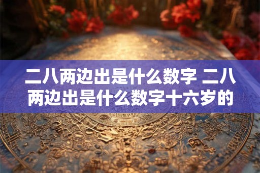 二八两边出是什么数字 二八两边出是什么数字十六岁的美女是什么生肖