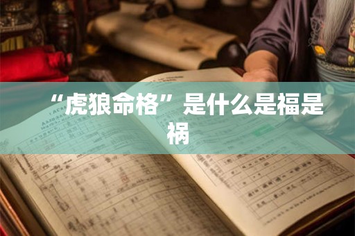 “虎狼命格”是什么是福是祸