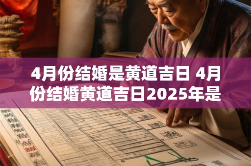 4月份结婚是黄道吉日 4月份结婚黄道吉日2025年是哪天