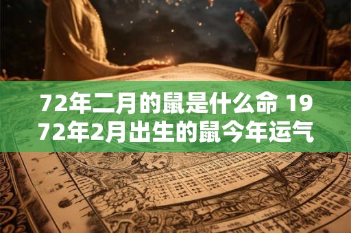 72年二月的鼠是什么命 1972年2月出生的鼠今年运气如何