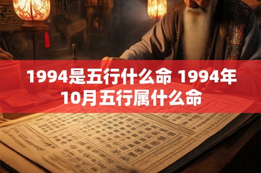 1994是五行什么命 1994年10月五行属什么命