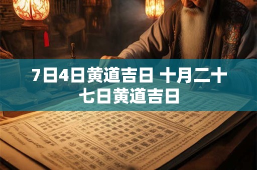 7日4日黄道吉日 十月二十七日黄道吉日