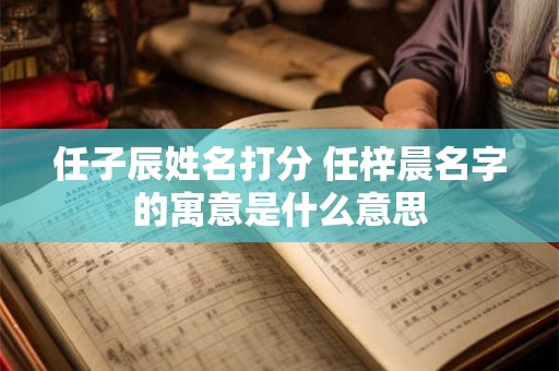 任子辰姓名打分 任梓晨名字的寓意是什么意思