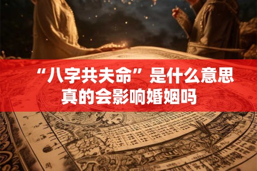 “八字共夫命”是什么意思真的会影响婚姻吗