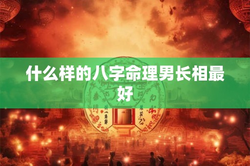 什么样的八字命理男长相最好