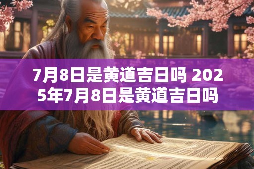 7月8日是黄道吉日吗 2025年7月8日是黄道吉日吗