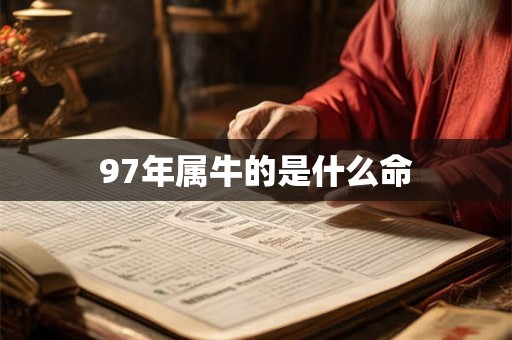 97年属牛的是什么命