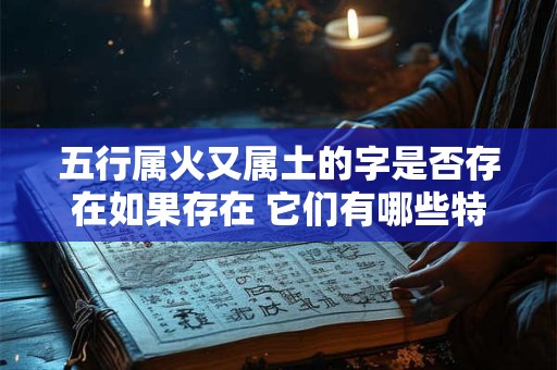 五行属火又属土的字是否存在如果存在 它们有哪些特点和用法
