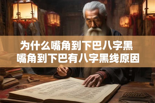 为什么嘴角到下巴八字黑 嘴角到下巴有八字黑线原因
