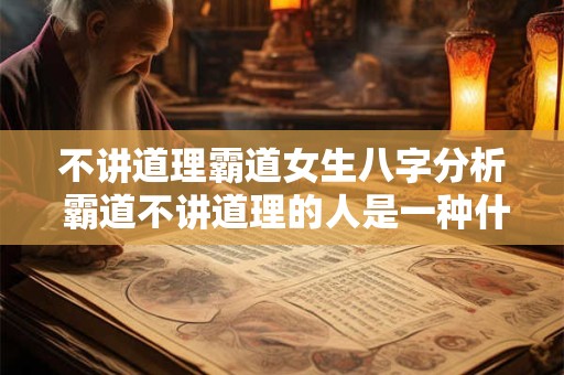 详细阅读:不讲道理霸道女生八字分析 霸道不讲道理的人是一种什么心理 不讲道理霸道女生八字分析 霸道不讲道理的人是一种什么心理